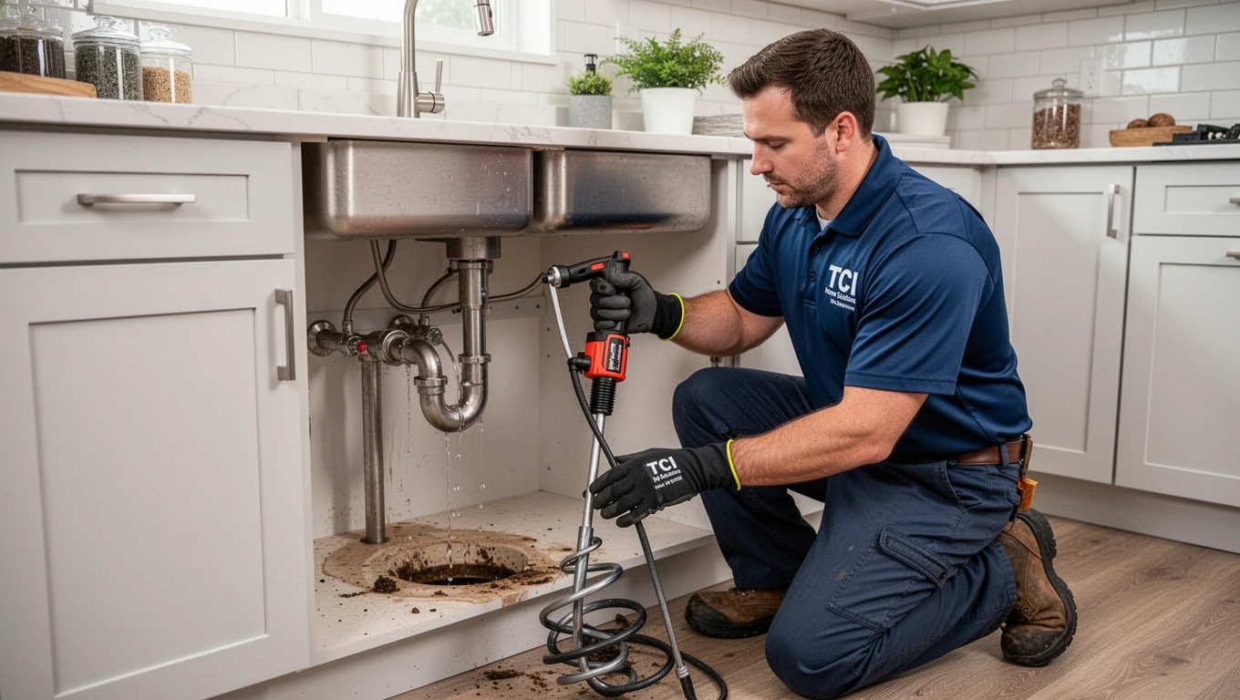Clogged Kitchen Sink & Drain Clearing